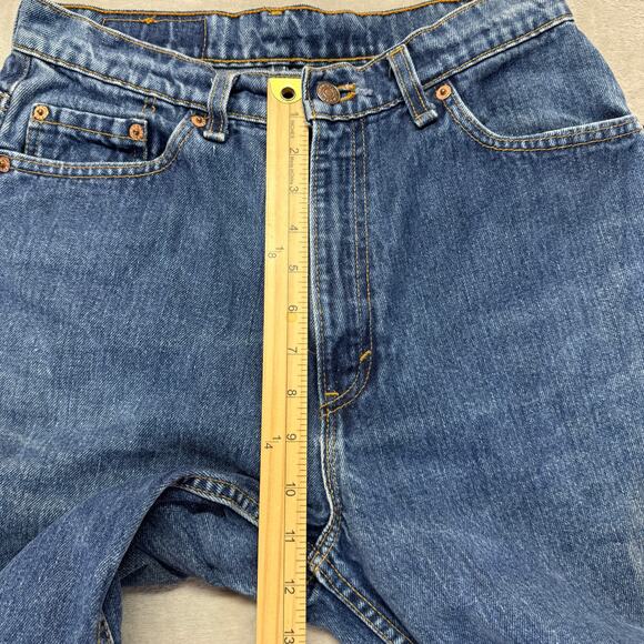 VTG Levi's 512 Women's 12R Short Slim Fit Tapered Leg High Rise Denim 90s USA - Picture 12 of 14